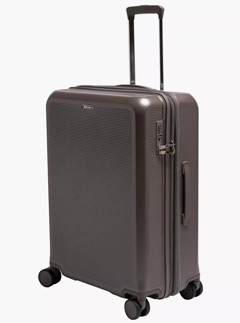 Echolac Sense 56+67+78 Cm Hardcase Expandable 4-Double Wheeled 3 Piece Luggage Trolley Set - Brown - Image 4